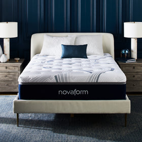 Nue by Novaform Plush Pillowtop 12 inch Gel Memory Foam Mattress, King